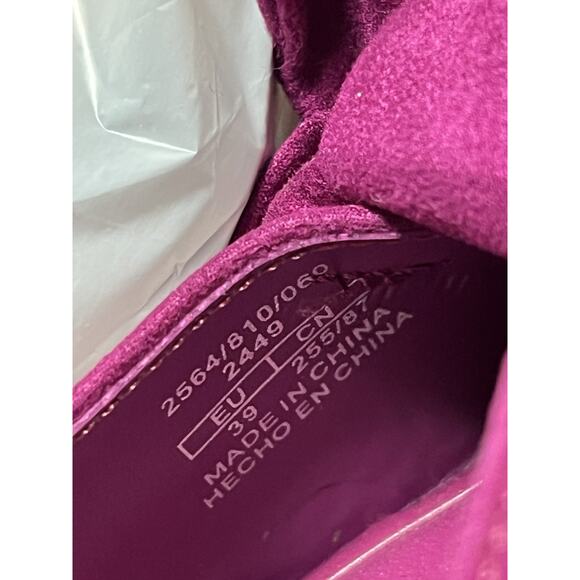 Zara Woman Flat Shoes With Bow Fuchsia Sz 8.5 - Picture 4 of 5